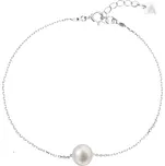 Perlový náramek z pravých říčních perel bílý 23009.1