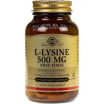 Aminokyselina Solgar L-Lysin 500 mg - 50 veg. kapslí