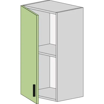 Kuchyňská linka Slevadoma Horní skříňka W-40-V MDF Barva dvířek: dub sonoma, Barva korpusu: beton