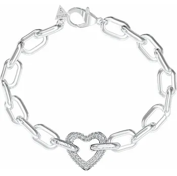 Šperk Guess Výrazný ocelový náramek Srdce Beloved JUBB05016JWRH 21 cm + 2 měsíce na vrácení zboží