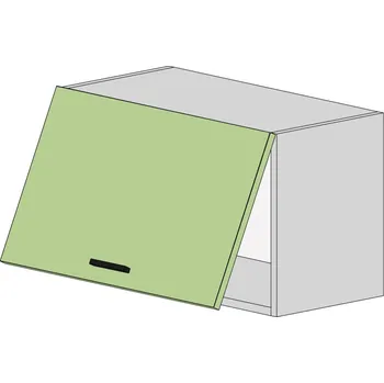 Kuchyňská skříňka Slevadoma Horní skříňka W-60-HD MDF Barva dvířek: grafit, Barva korpusu: antracit