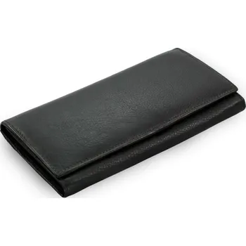 Černá dámská psaníčková kožená peněženka Ellalien