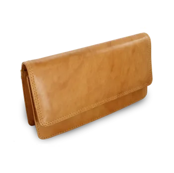 Kabelka Arwel Kožené psaníčko s popruhem - česká výroba; světle hnědá