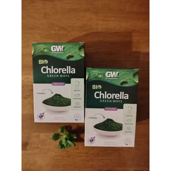 Přírodní produkt Green Ways Chlorella Bio - v prášku 350 g prášek: 350 g + 350 g