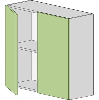 Kuchyňská skříňka Slevadoma Horní skříňka NS-80-V Barva dvířek: dub truffle, Barva korpusu: šedá