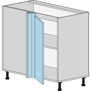 Kuchyňská skříňka Slevadoma Spodní skříňka NS-U2-N Barva dvířek: antracit, Barva korpusu: dub truffle