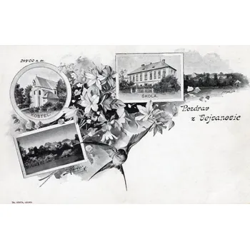 Pohlednice Körber - koláž Pozdrav z Vejvanovice - Dopisnice 100/76 (Stará pohlednice)