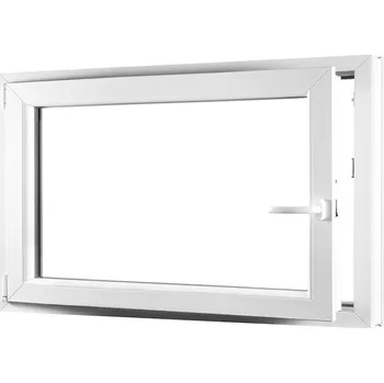 Okno SKLADOVÁ-OKNA.cz NOVÉ!!! Jednokřídlé plastové okno REHAU Smartline+, otvíravo-sklopné levé 900 x 550 mm Bílá