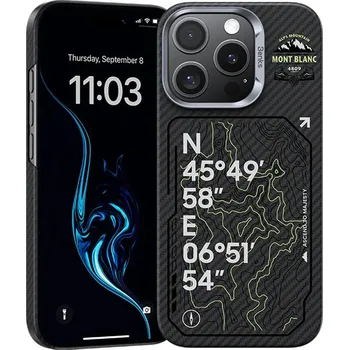Pouzdro na mobilní telefon Zadní kryt Benks Magnetic Armor Air Kevlar 600D Summit Mont-Blanc (A065) pro iPhone 16 Pro