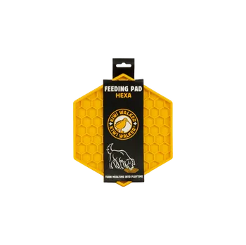 lízací podložka Lízací podložka – HEXA – Oranžová