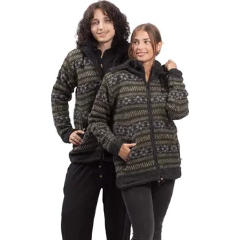 Pánská bunda Pletená bunda HIMALAYAN šedo-zelená I. XL