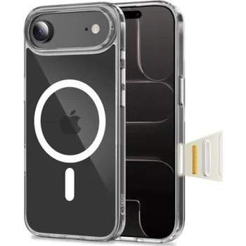 Pouzdro na mobilní telefon Tech-Protect | Tech-Protect FlexAir Hybrid CC MagSafe kryt na iPhone 17 Air, průsvitný