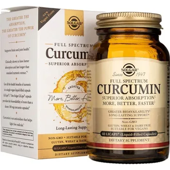 Solgar Full Spcetrum Curcumin Liquid Extract - 60 měkkých gelů