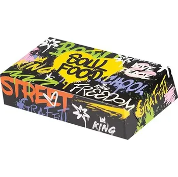 Jednorázové nádobí Gastro obaly Grill box/ krabička nepromast. s hliníkem SOUL FOOD 23x13x5cm (min. počet 145ks)