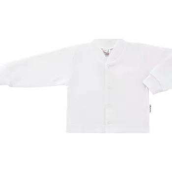 ESITO | Kojenecký kabátek bavlněný jednobarevný White - bílá / 50