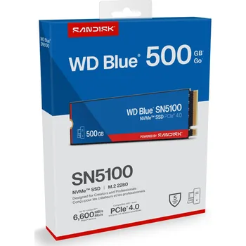 SSD disk WD Blue SN5100 NVMe SSD, 500 GB