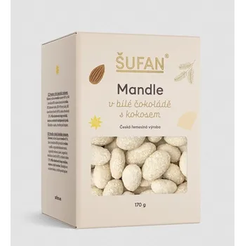 Šufan Mandle v bílé čokoládě s kokosem 170g