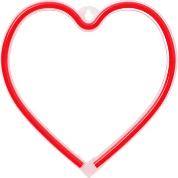 Žárovka Neonové LED světlo SRDCE červené Baterie + USB FLNE07 Forever Light