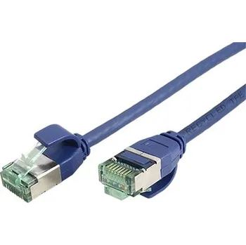 Síťový kabel ROLINE RM U/FTP patchkabel kat. 6a, tenký, 1,5m, modrý - 21.45.3344