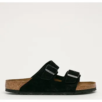 Pánské pantofle Semišové pantofle Birkenstock Arizona pánské, černá barva, 46, 99X