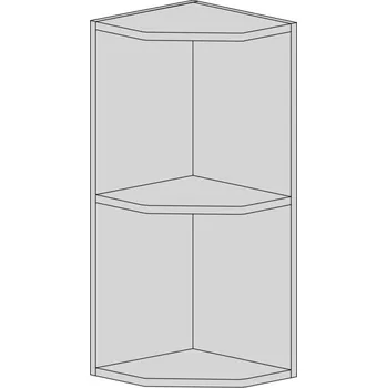 Kuchyňská skříňka Slevadoma Horní skříňka KV Barva korpusu: šedá