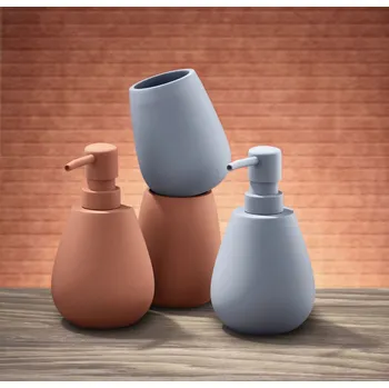 Dávkovač mýdla Dávkovač mýdla soft touch černý modrý KLEINE WOLKE Drip