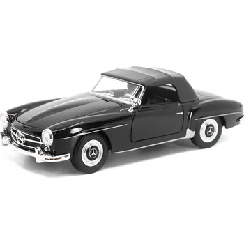 autíčko Mercedes-Benz 190 SL 1955 černá 1:24 - Welly Mercedes 190SL - kovoý model