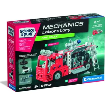 autíčko Clementoni - Mechanická laboratoř Hasičské auto - model