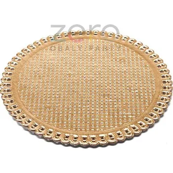 Jednorázové nádobí Podložka lepenková Apollo pr. 10 cm - zlatá (krajka)