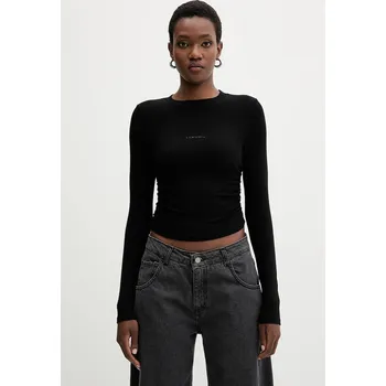 Pánské tričko Tričko s dlouhým rukávem La Mania černá barva, TIDAL 99X, vel. 38