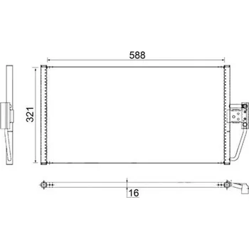 Výparník klimatizace Kondenzátor, klimatizace MAHLE AC 266 000S