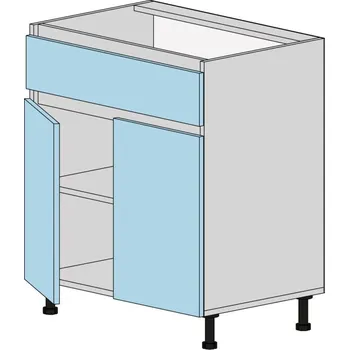Kuchyňská skříňka Slevadoma Spodní skříňka NS-70-1NA Barva dvířek: kašmír, Barva korpusu: kašmír