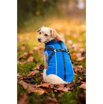 Obleček pro psa Vsepropejska Stuart obleček pro psa na zip černá 41 cm