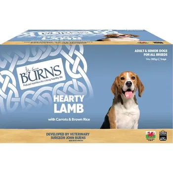 Krmivo pro psa Burns vlhké krmivo pro psy 16x395 g - jehněčí