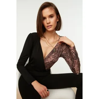 Dámská halenka Dámská blůza Trendyol Cruise Trendyol černá 1332833