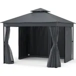 Blumfeldt Altán Mondo Dual 3x3 s dvojitou střechou a sítí proti hmyzu 218705624