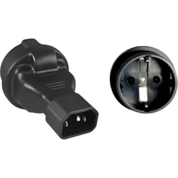 Kabel do PC Adaptér IEC C14 na SCHUKO CEE 7/3 napětí 230V, 10A