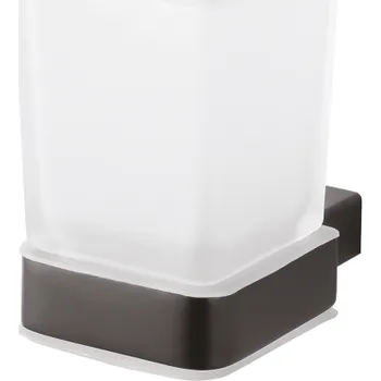 Držák na kartáček NERO: Držák kartáčků, sklo