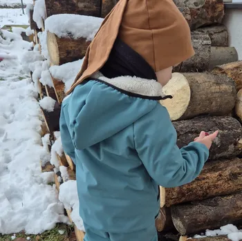 Chlapecká bunda Yháček Softshellová bunda s beránkem Yháček, Dusty mint Velikost: 122