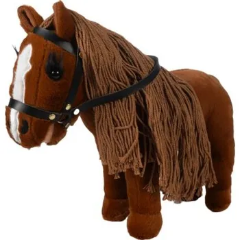 plyšák Plyšový kůň HKM Cuddle Horse hnědá