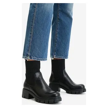 Dámské kozačky DeeZee Polokozačky CEO-WS5575-05 Černá 37