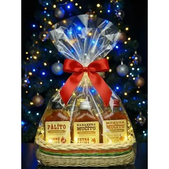 Dárkový potravinový koš Výchozí - Dárkový koš omáčky Mučíto