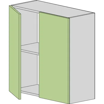 Kuchyňská skříňka Slevadoma Horní skříňka NS-70-V Barva dvířek: wenge, Barva korpusu: kašmír