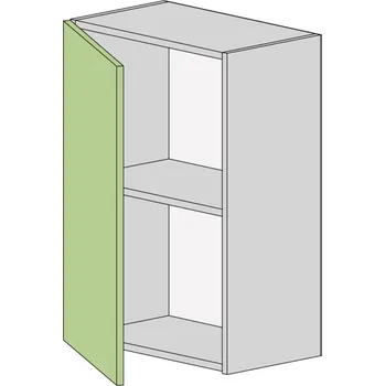 Kuchyňská skříňka Slevadoma Horní skříňka NS-50-V Barva dvířek: wenge, Barva korpusu: ořech - světlý
