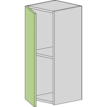 Kuchyňská skříňka Slevadoma Horní skříňka NS-30-V Barva dvířek: ořech - tmavý, Barva korpusu: wenge