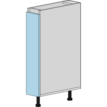 Kuchyňská skříňka Slevadoma Spodní skříňka NS-15-K Barva dvířek: šedá, Barva korpusu: dub tacho