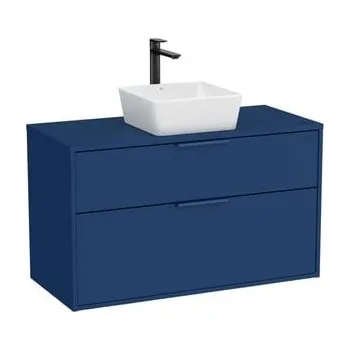 Koupelnový nábytek Koupelnová skříňka bez umyvadla Roca Optica 98,5x58x45,5 cm modrá mat OPTDESK1002ZM