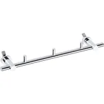 RAWELL: Držák ručníků na topné těleso, 300 mm, s háčky, lesk
