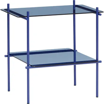 Konferenční stolek Hübsch, Konferenční stolek Hübsch čtvercový nebově modrý - Formadore