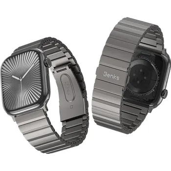 Řemínek na hodinky Benks nastavitelný titanový řemínek na hodinky pro Apple Watch 42/44/45/49